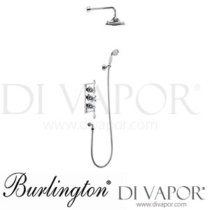 Burlington TF3S-V60 | TF3S+V60 Trent Thermostatic Dual Outlet Concealed Shower Valve Spare Parts