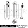 Hudson Reed Rhyme Bath Shower Mixer Dimension