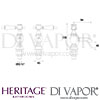 Heritage Glastonbury Basin Taps Dimensions