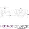 Heritage Glastonbury 1 Taphole Basin Mixer Dimensions