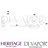 Heritage Glastonbury 1 Taphole Basin Mixer Tap Dimensions
