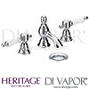 Heritage Glastonbury 3 Taphole Basin Mixer Spare Parts