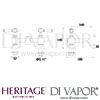 Heritage Glastonbury Bath Filler Dimensions