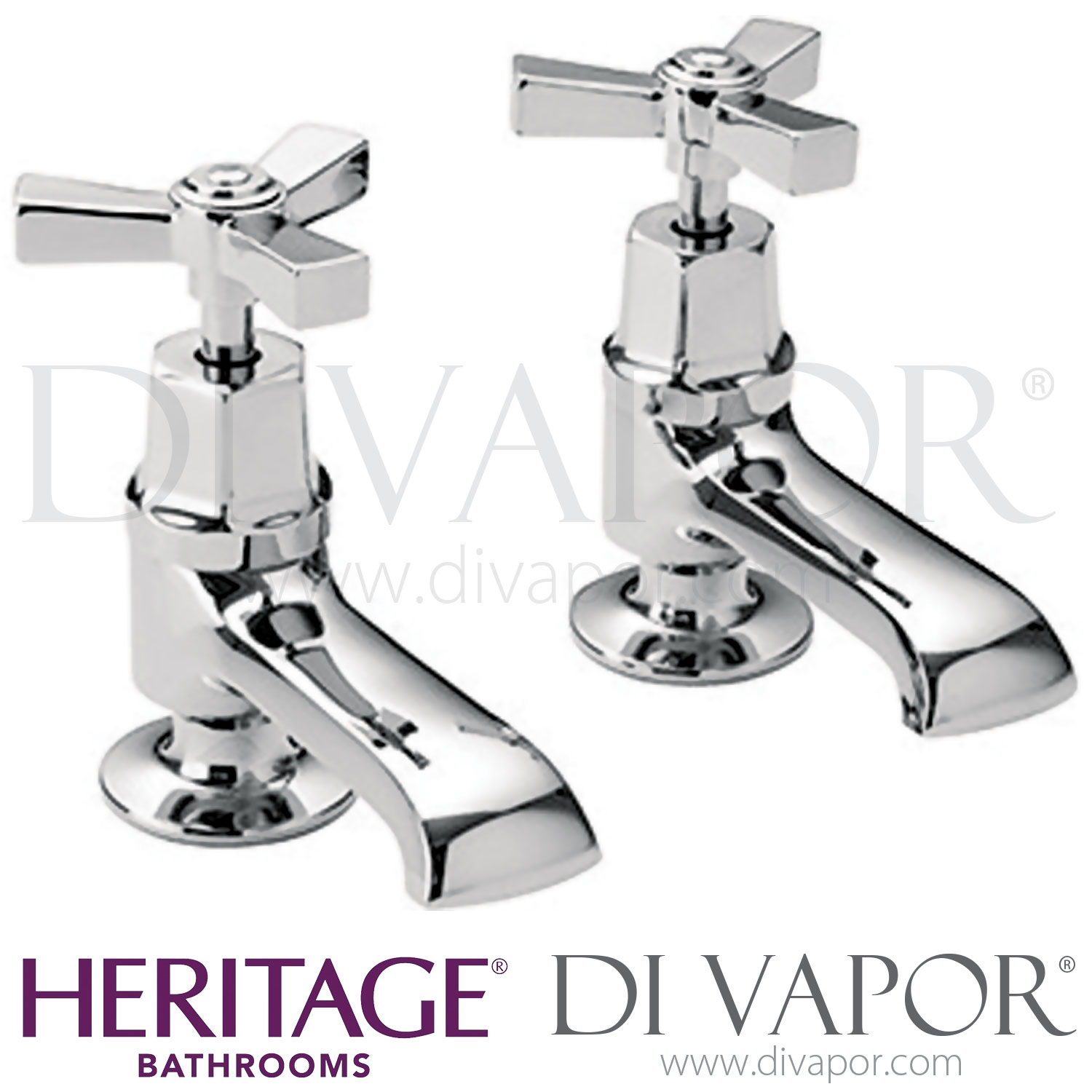 Heritage TGRDC00 Gracechurch Basin Pillar Taps Spare Parts