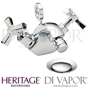 Heritage TGRDMOP05 Gracechurch Bidet Mixer - Chrome with Mother of Pearl - Spare Parts
