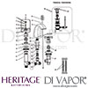 Heritage Gracechurch 3 Taphole Basin Mixer Dimensions