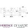 Heritage Glastonbury Bath Filler Dimensions