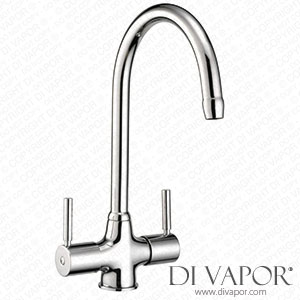 Better Bathrooms THAMES Reginox Chrome Twin Lever Kitchen Mixer Tap - Thames Spare Parts