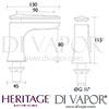 Heritage Hemsby Basin Taps Dimensions