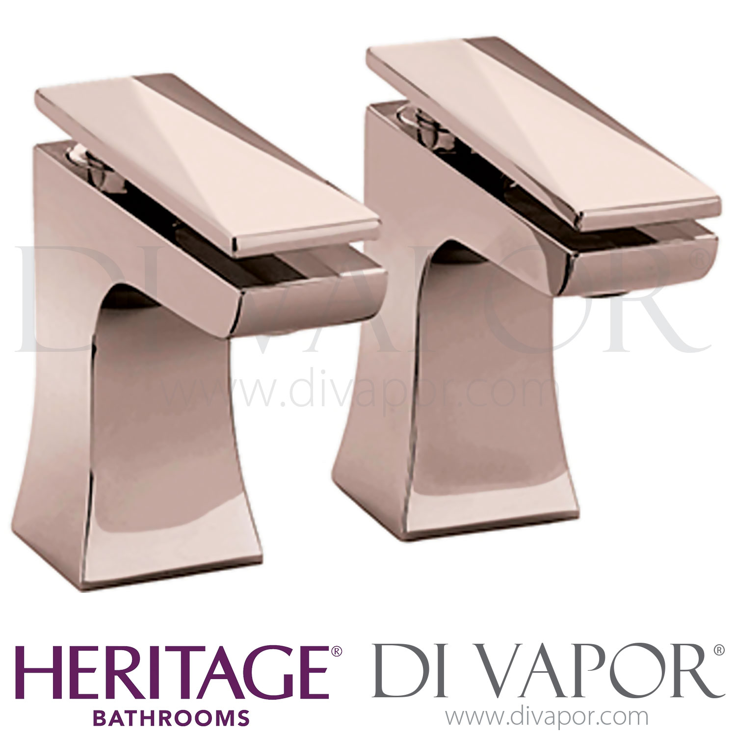 Heritage THPRG00 Hemsby Basin Taps Rose Gold Spare Parts