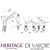 Heritage Hemsby 5 Taphole Bath Shower Mixer Dimensions