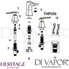 Drawing Heritage Hemsby 3 Taphole Basin Mixer Spares