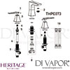 Drawing Heritage Hemsby 3 Taphole Bath Filler Tap Spare