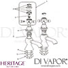 Heritage Hartlebury Basin Pillar Taps Spares