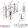 Drawing Heritage Hartlebury 3 Taphole Swivel Spout Basin Mixer Spares