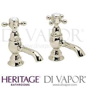 Heritage THRG00 Hartlebury Basin Pillar Taps - Vintage Gold - Spare Parts