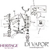 Drawing Heritage Hartlebury Deck Bath Shower Mixer Spare