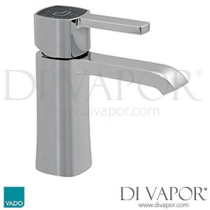 VADO TIM-100/SL/SB-C/P Time Mono Basin Mixer Single Lever Deck Mounted Tap without Clic-Clac Waste Spare Parts