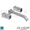 VADO Time 3 Hole Wall Mounted Basin Mixer Tap Spare Parts
