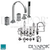 VADO Time 5 Hole Bath Shower Mixer Deck Mounted Grey Indice Spare Parts