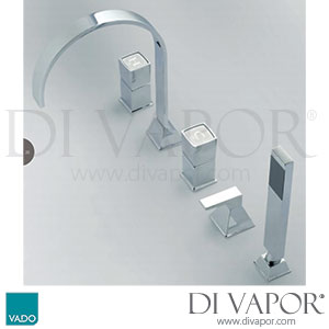 VADO TIM-135-3/4/W-C/P Time 5 Hole Bath Shower Mixer Spare Parts