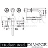Hudson Reed Revolution Basin Mixer Tap Dimension