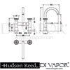 Hudson Reed Revolution Bath Tap Filler Dimension