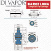 TEKA Barcelona Cold Cartridge with Collar TKB7745