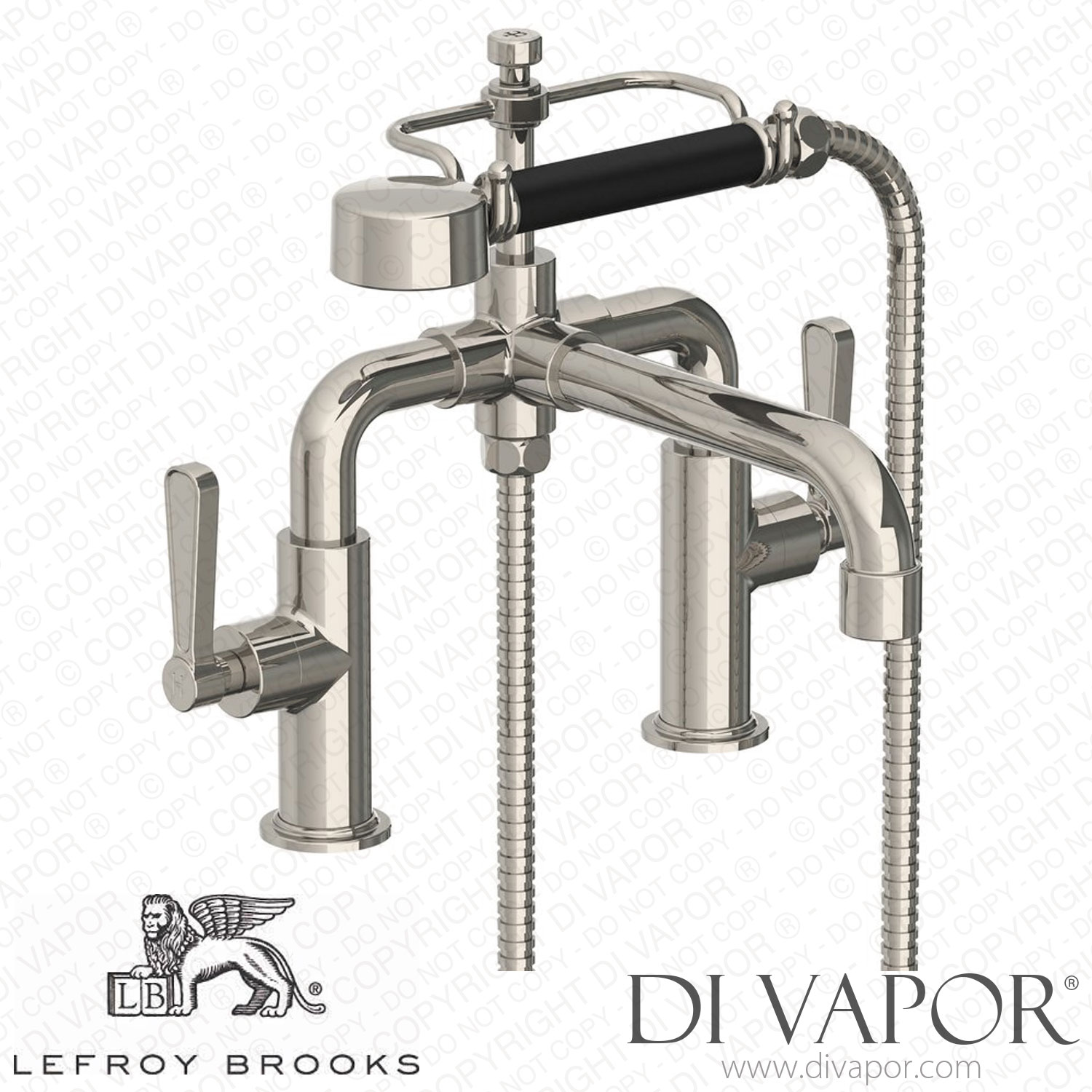Lefroy Brooks Ten Ten Deck Mounted Bath Shower Mixer With Levers (Tl