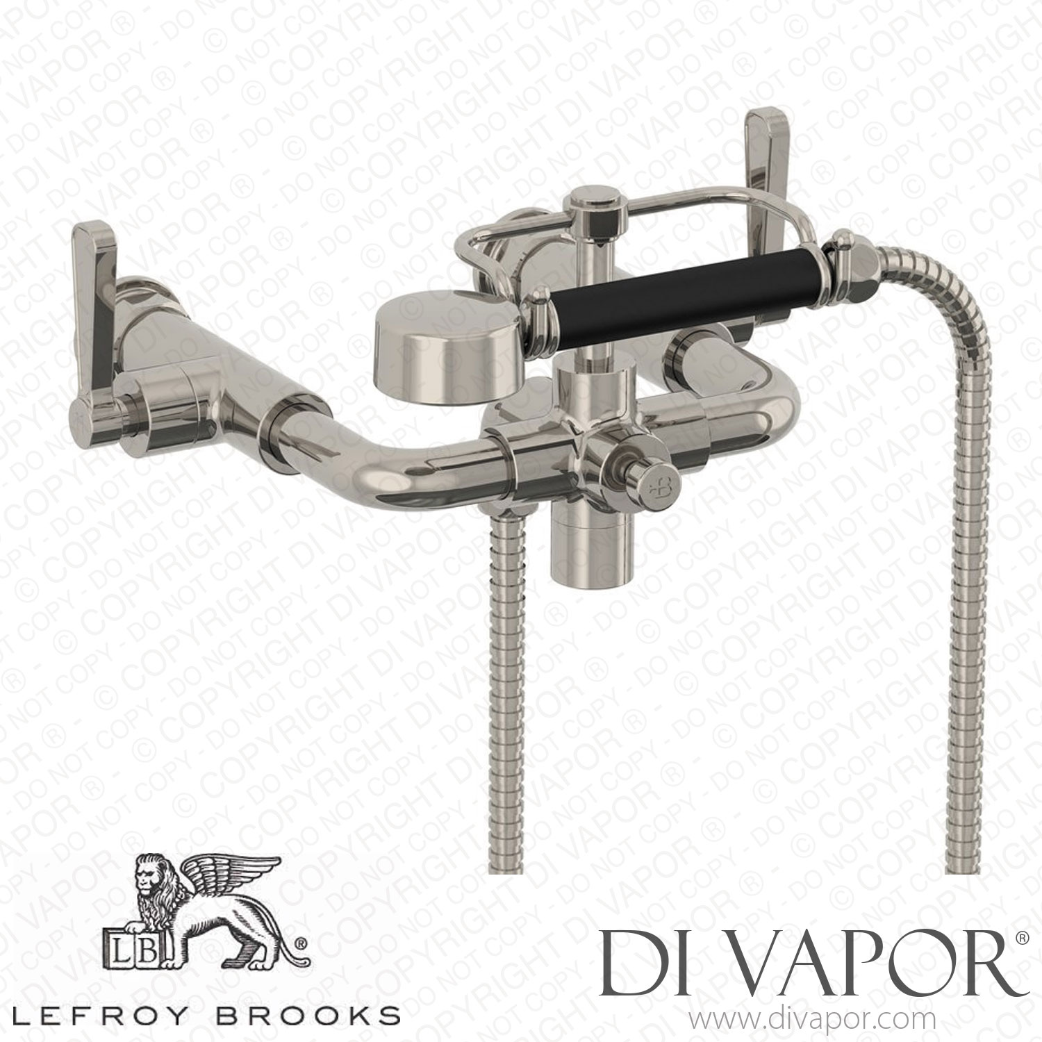 Lefroy Brooks Ten Ten Wall Mounted Bath Shower Mixer With Levers (Tl