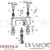 Drawing Heritage Lymington Bath Shower Mixer Spares