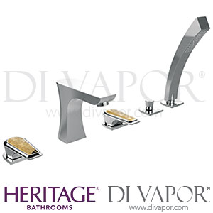 Heritage TLYCG074 Lymington 5 Taphole Bath Shower Mixer Spare Parts