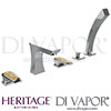 Heritage Lymington 5 Taphole Bath Shower Mixer Spare Parts