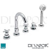 VADO Tonic 5 Hole Bath Shower Mixer Spare Parts