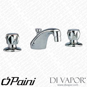 Paini TP211 Betalyne 3-Hole Basin Mixer Tap with 1