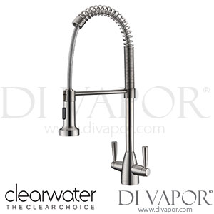 Clearwater TP2BN Tutti Pro Dual Lever Brushed Nickel Pull Out Kitchen Mixer Tap Spare Parts