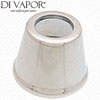 Tap Shroud - Metal - Chrome - 1/2 Inch Fitting