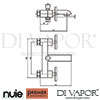 Premier Nuie Pilgrim Shower Mixer Shower kit Wall Bracket Dimension