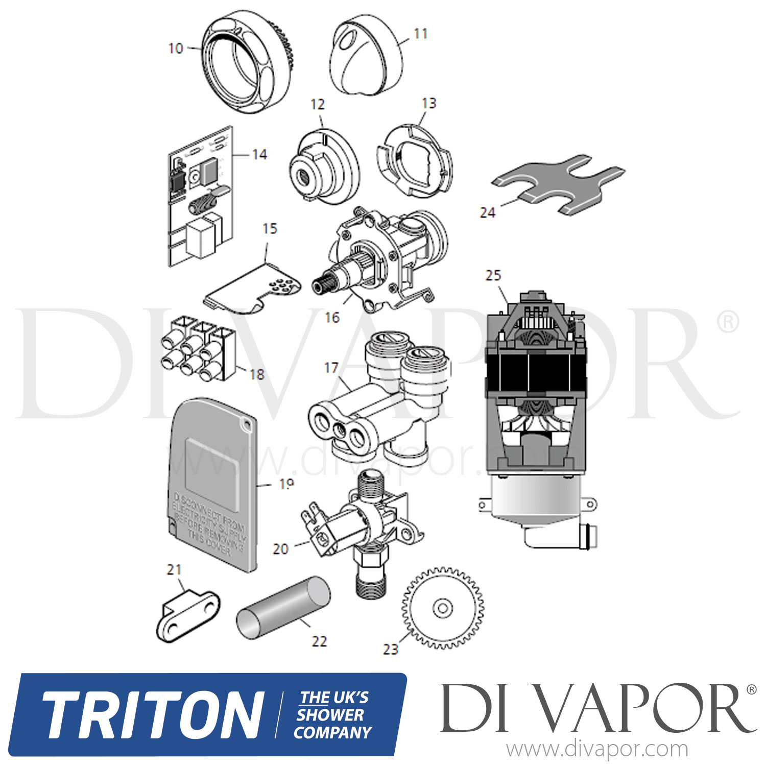 Triton TPS/TPST Power Shower/Triton Themostatic Power Shower Spare Parts