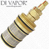 Thermostatic Cartridge for Verse Triple Concealed Shower Valve with Square Plate