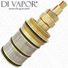 Thermostatic Cartridge for Verse Triple Concealed Shower Valve with Square Plate (Taps.co.uk) - TPV677