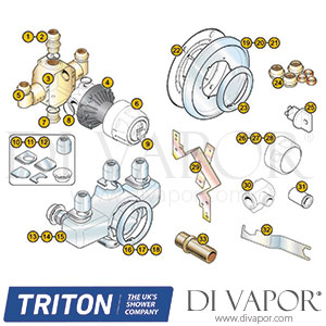 Triton Combi HP Shower Spare Parts - TR DV 496