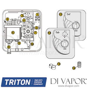 Triton Coral Shower Spare Parts - TR DV 730