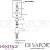 Drawing Heritage Ryde Bath Pillar Taps Spares