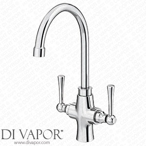 Victorian Plumbing VENKT38 Venice Modern Kitchen Mixer Tap with Swivel Spout - Gunmetal Grey Spare Parts