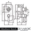 Hudson Reed Topaz Shower Valve Dimension