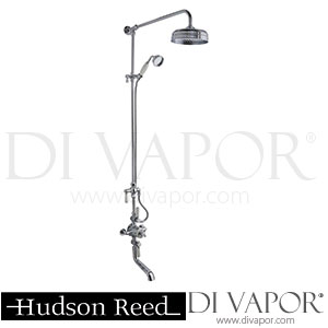 Hudson Reed Topaz Triple Thermostatic Shower Valve With Rigid Riser Kit & Bath Spout - TSVT103 Spare Parts