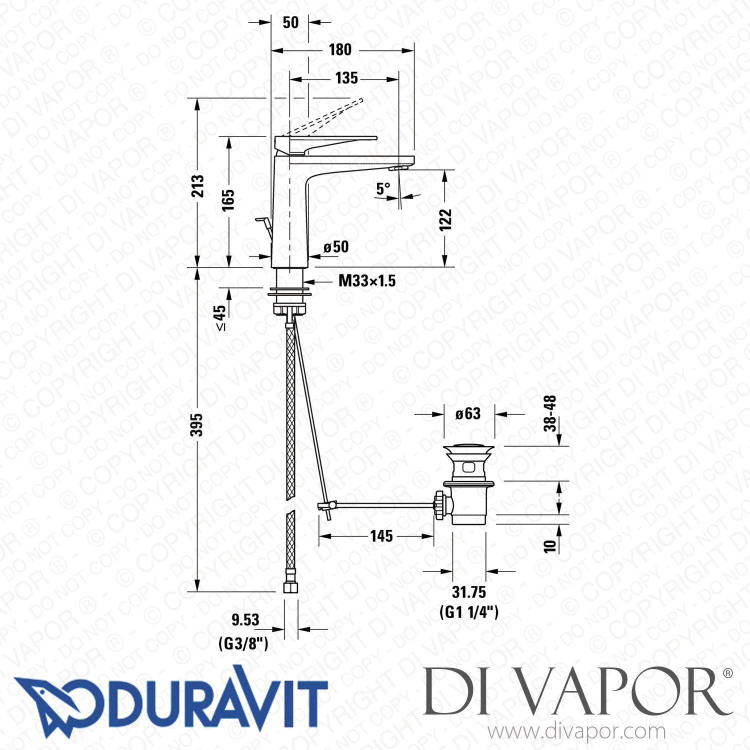 Duravit Tulum Single Lever Basin Mixer M Freshstart (Tu1021001) Spare Parts