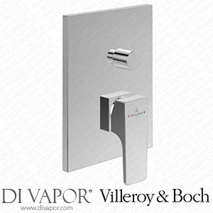 Villeroy & Boch TVS12500300061 Architectura Square Concealed Single-Lever Bath / Shower?Mixer 150 X 56 X 190 Mm Chrome Spare Parts