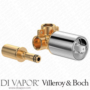 Villeroy & Boch TVW10611B15161 Loop & Friends Universal Concealed Installation Unit for Single-Lever Mixer 100 X 100 X 49 Mm Chrome Spare Parts